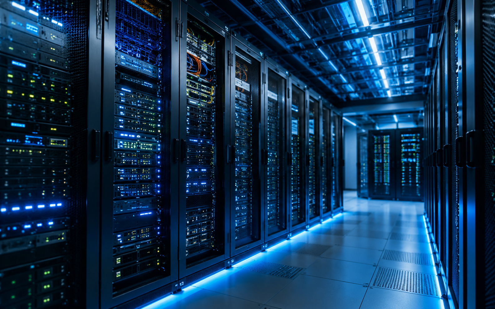 Server room e infrastruttura cloud per hosting, VPS e servizi internet