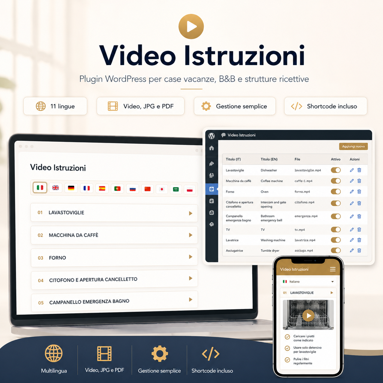 Video Istruzioni WordPress